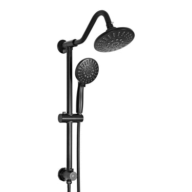 Handheld Showerhead & Fixed Showerhead Combo for Easy Reach, Stainless Steel Slide Bar