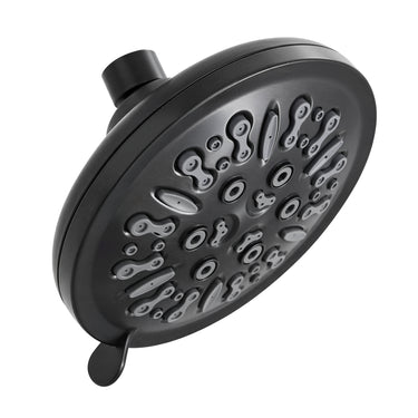 8-Spray Setting High Pressure Fix Bathroom Showerhead with Brass Ball Joint