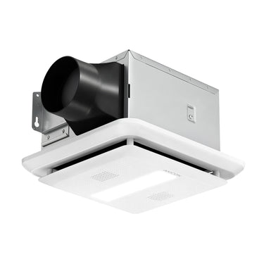 Akicon Bathroom Exhaust Fan with Light & Bluetooth Speaker, 80 CFM Ultra Quiet Ceiling Mount Ventilation Fan, ENERGY STAR, 0.7 Sone, Dimmable LED Light (3000K/4000K/5000K), White