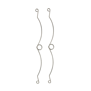 Metallic bow stand on a white background