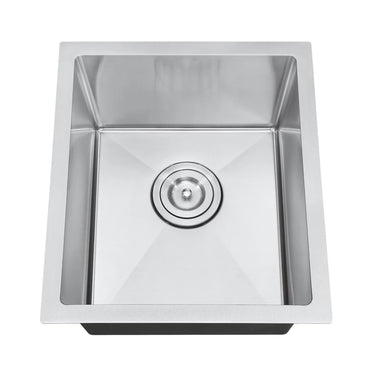Undermount Deep Single Bowl Stainless Steel Kitchen/Bar Sink, Small