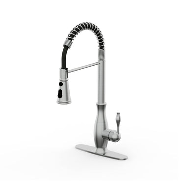 Spot Resist Stainless One-Handle Pre-Rinse Spring Pulldown Kitchen Faucet