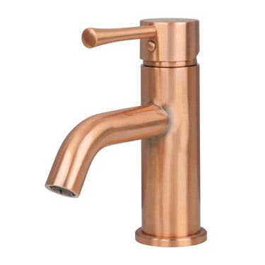 Akicon Single Hole Single Handle Solid Brass Bathroom Faucet with Supply Lines