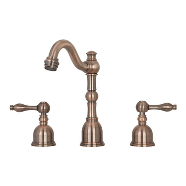 Akicon 8 in. Widespread 2 Handle Mid Arc Bathroom Faucet