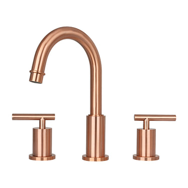 Akicon 8 in. Widespread 2 Handle Mid Arc Bathroom Faucet