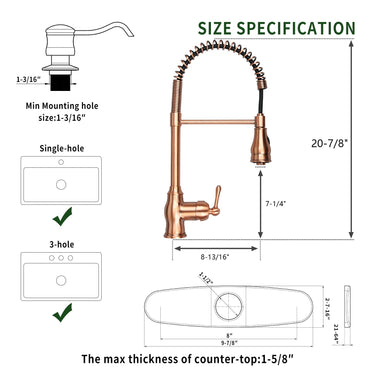 antique brass kitchen faucet