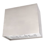 White kitchen hood on a white background