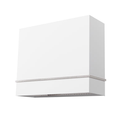 White wall-mounted light fixture on a white background