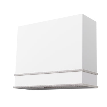 White rectangular wall light fixture on a white background