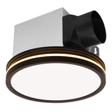 Ceiling light fixture with black and silver design on a white background
