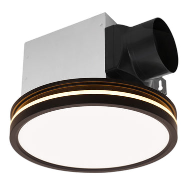 Ceiling light fixture with black and silver design on a white background