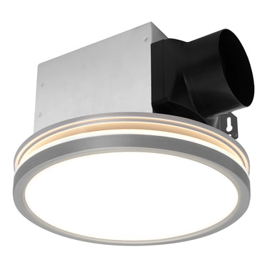 Ceiling light fixture with white and black design on a white background