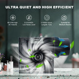 Air purifier with features highlighted on a blurred background