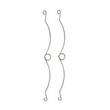 Metallic bow stand on a white background