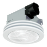 Exhaust Fan with Selectable 3CCT, Dimmable LED Light, 80CFM, 2.0 Sones, Satin White