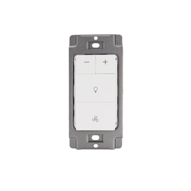 Smart wall switch with control panel on a white background
